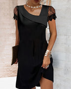 Elegant Lace Fitted Dress