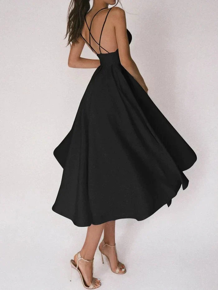 Chic V-Neck Strappy Dress