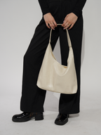 Retro-Style Distressed Leather Tote Bag