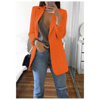 Women's Stylish Double-Breasted Blazer with Pattern - Ideal for Office Wear