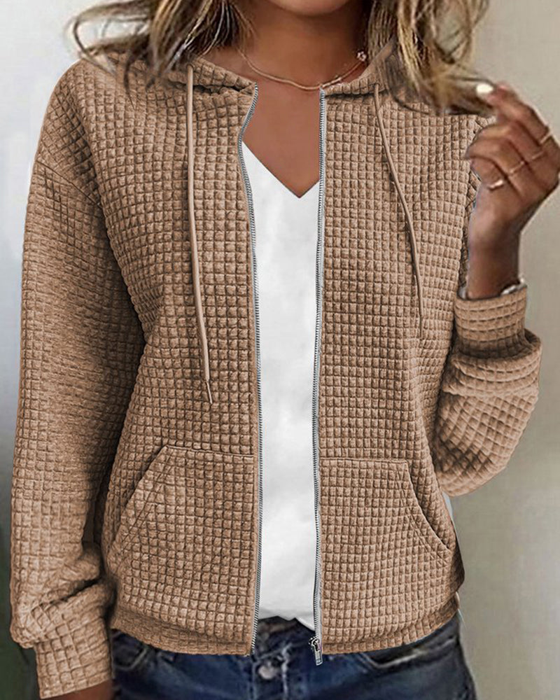 Women's Hooded Zip Cardigan
