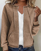 Women's Hooded Zip Cardigan