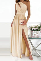 Elegant One-Shoulder Evening Dress by Novella