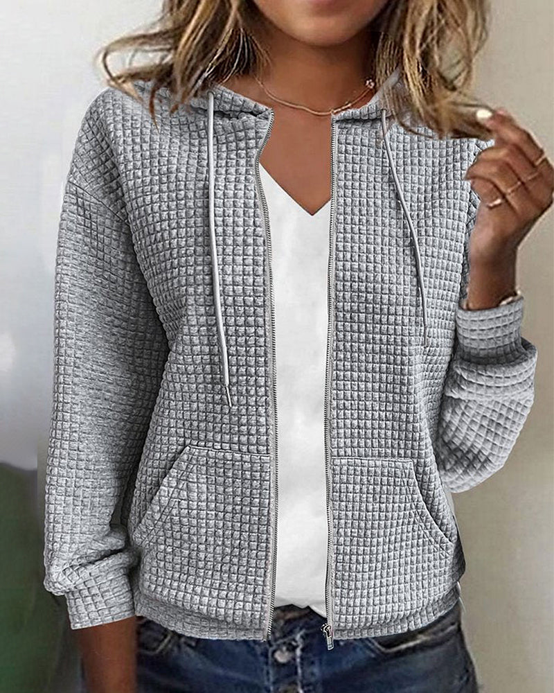 Women's Hooded Zip Cardigan