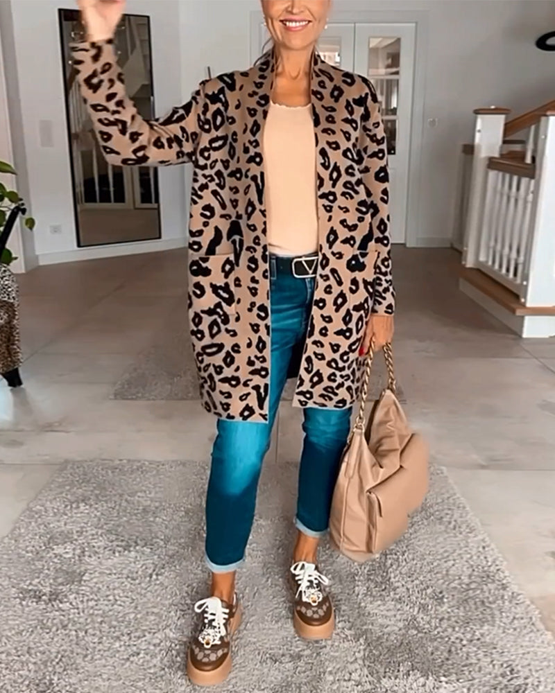 Animal Print Leopard Cardigan