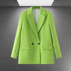 Classic Double-Breasted Women's Blazer for Professional Attire