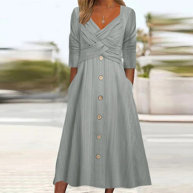 Elegant Summer Dress with a Chic Flair