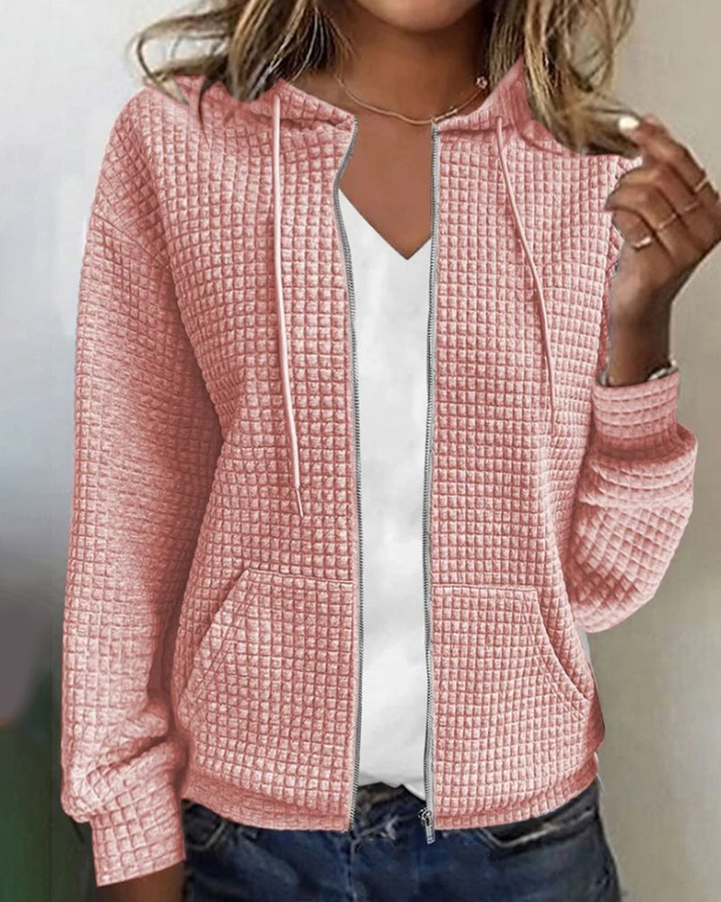 Women's Hooded Zip Cardigan