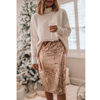 Sparkling Sequin Skirt for Women