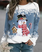 Freda - Colorful Snowman Sweater Design