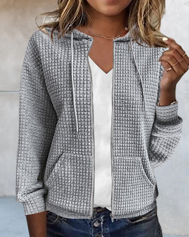 Women's Hooded Zip Cardigan