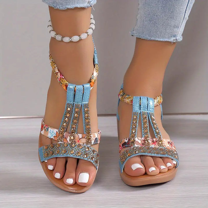 Boho Chic Braided Wedge Sandals
