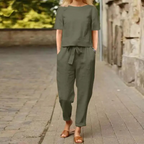 Chic and Cozy Women's Two-Piece Ensemble