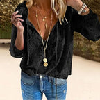 Lace-Embellished Women's Top