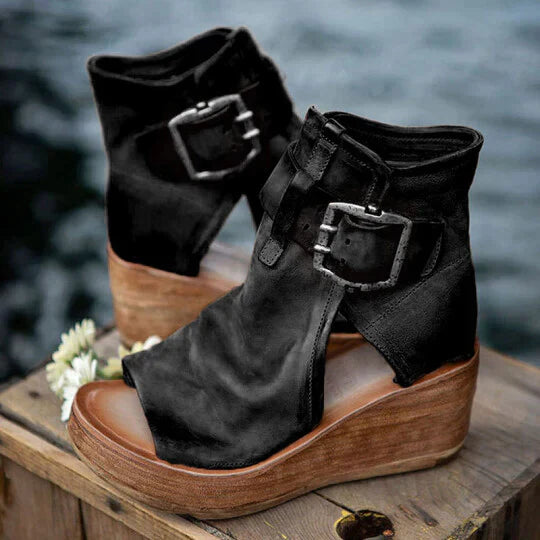 Bohemian-Inspired Wedge Sandals for Women