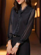 Chic Long Sleeve Casual Blouse for Women