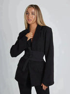 Stylish Belted Blazer