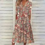 Floral Midi Dress by Hannah