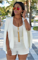 Meike Cape-Inspired Blazer