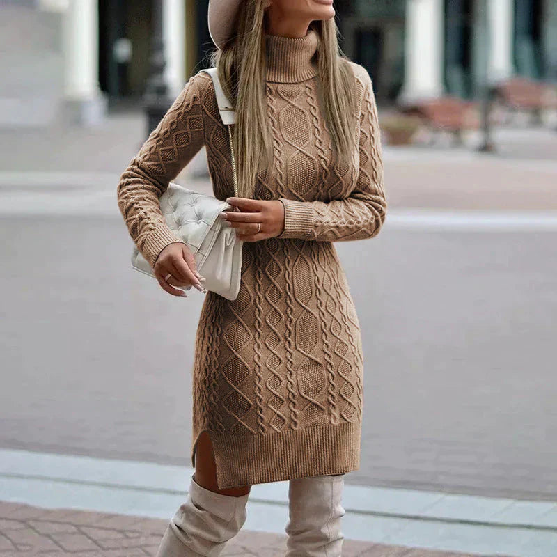 Chic Knit Winter Dress