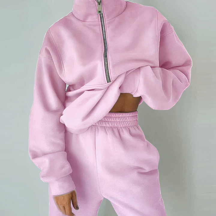 Ira - Comfortable 2-Piece Tracksuit Ensemble