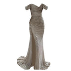 Elegant V-Neck Evening Dress