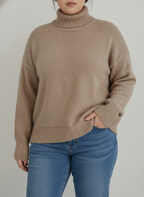 Vayna - Women's Plus Size Knit Turtleneck Sweater