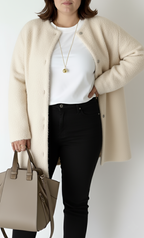 Chic Plus Size Relaxed Knit Cardigan for Women