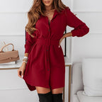 Yasa - Shirt Dress with Belted Waist
