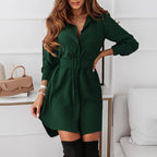 Yasa - Shirt Dress with Belted Waist