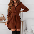Yasa - Shirt Dress with Belted Waist