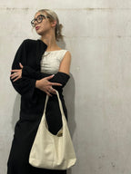 Retro-Style Distressed Leather Tote Bag