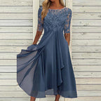 Chic Navy Blue Evening Dress