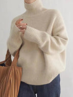 Chic Women's Knit Turtleneck Sweater