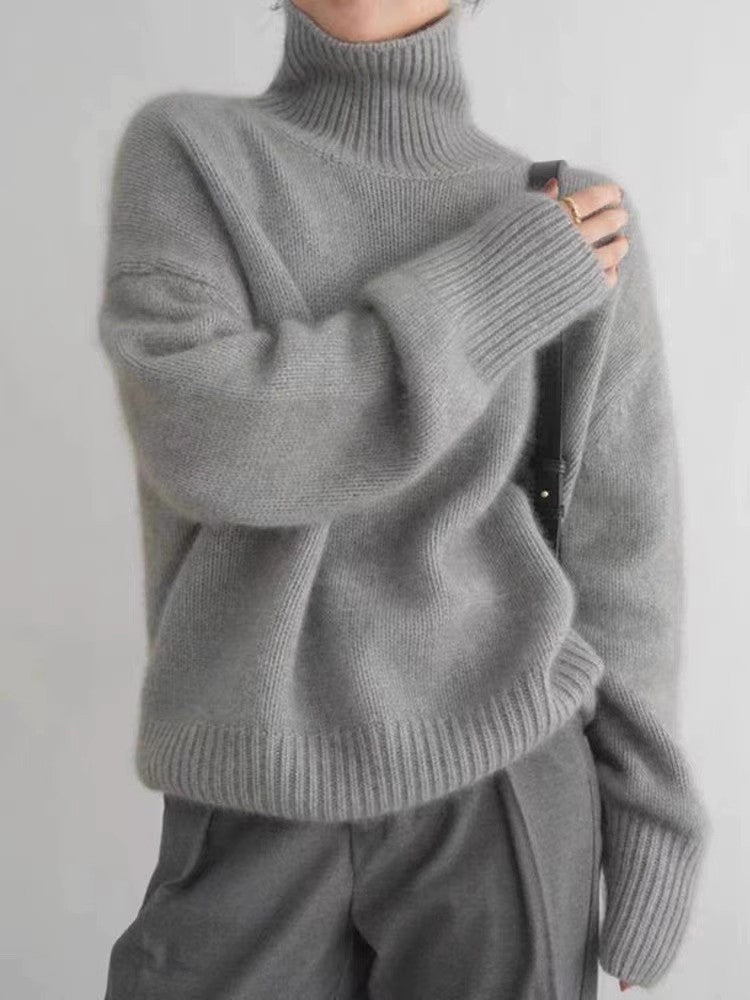 Chic Women's Knit Turtleneck Sweater
