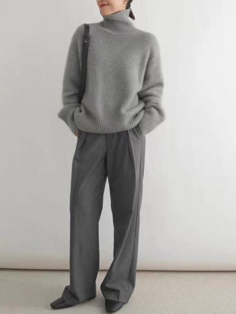 Chic Women's Knit Turtleneck Sweater