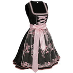 Charming Floral Dirndl Dress Ideal for Oktoberfest Festivities