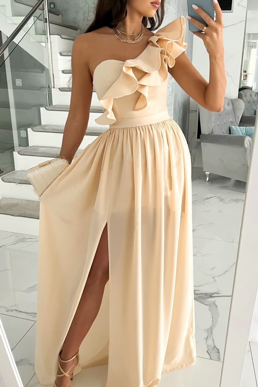 One-Shoulder Asymmetrical Dress