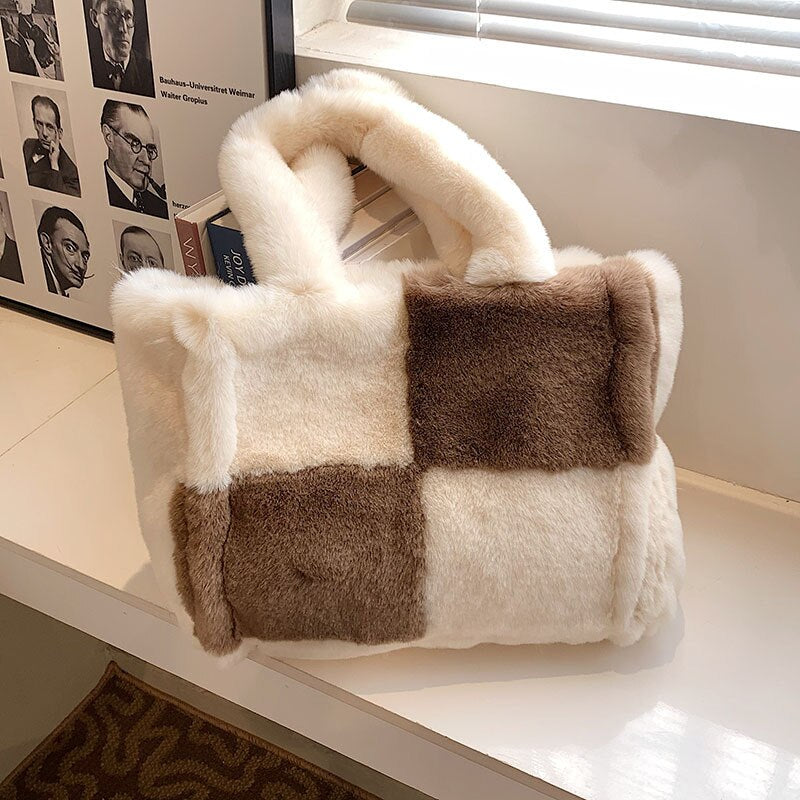 Dante Plush Handbag | Chic Winter Must-Have for Women