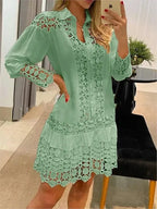 Elegant Long Sleeve Lace Dress for Women