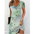 Shimmering Sequin Cocktail Dress in Champagne