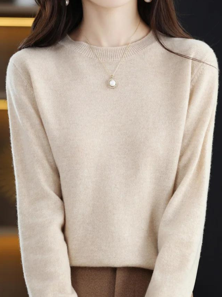 Ultimate Warmth Cozy Long-Sleeve Wool Sweater
