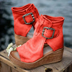 Bohemian-Inspired Wedge Sandals for Women