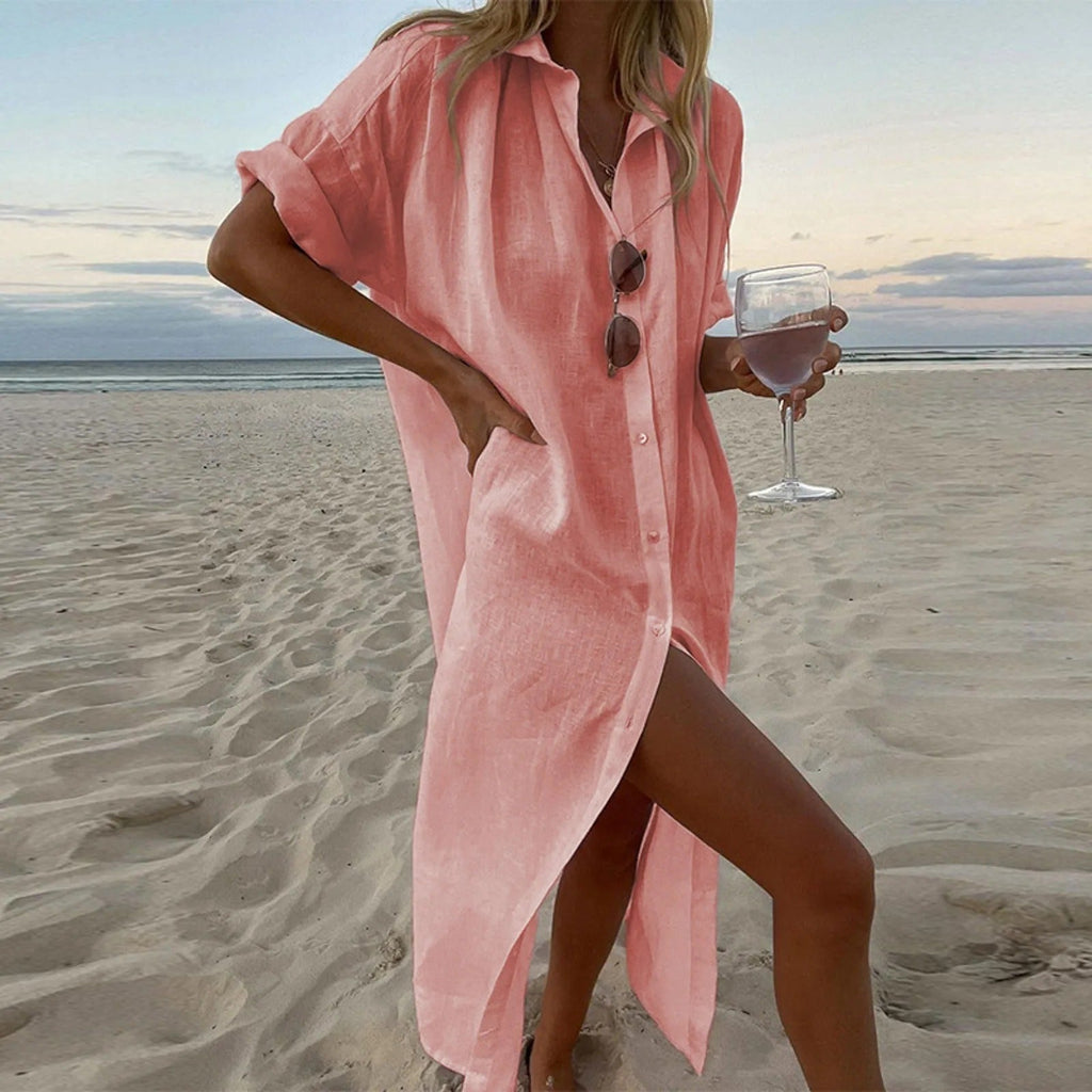 Chic Maxi Shirt Dress