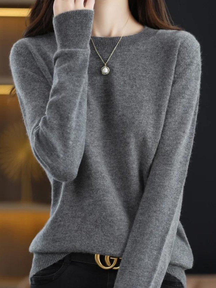 Ultimate Warmth Cozy Long-Sleeve Wool Sweater