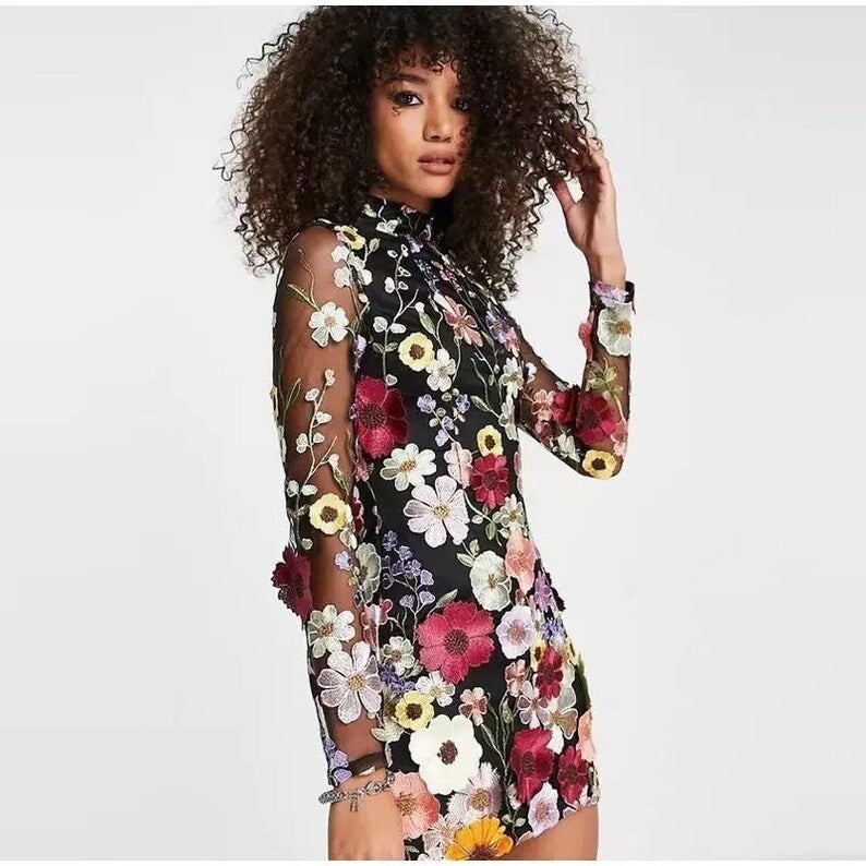 Unique Handmade Floral Dress