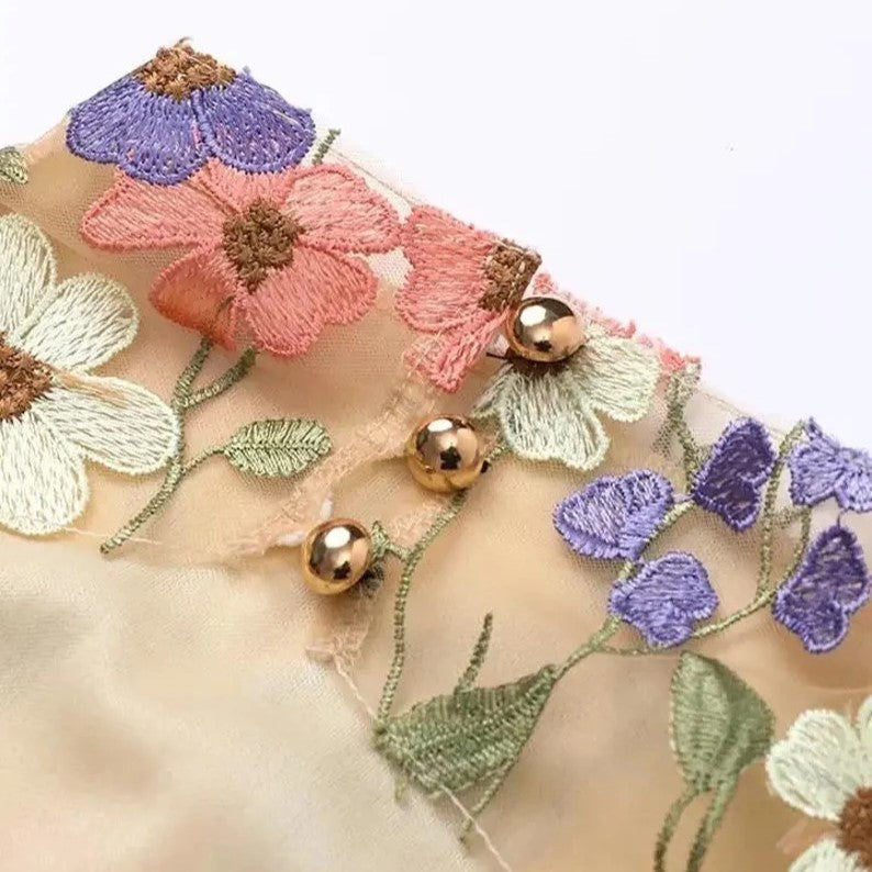 Unique Handmade Floral Dress