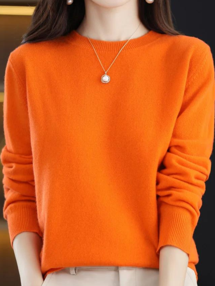 Ultimate Warmth Cozy Long-Sleeve Wool Sweater