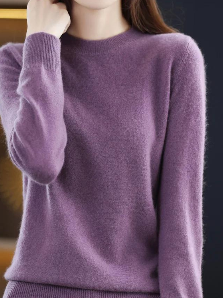 Ultimate Warmth Cozy Long-Sleeve Wool Sweater