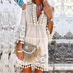 Boho Chic Lace Mini Dress